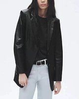 Charles Leather Blazer