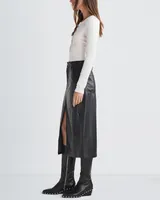 Faux Leather Skirt