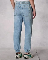 Denim Jogger Pants