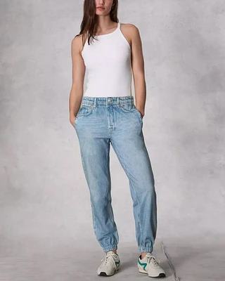 Denim Jogger Pants