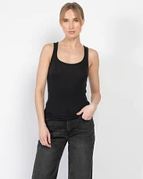 Rib Scoop Neck Top