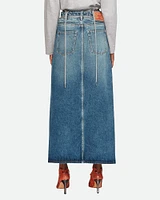 Y Belt Denim Skirt