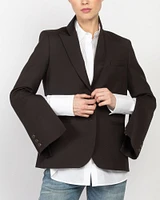 Boyfriend Blazer With Zipper