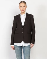 Boyfriend Blazer With Zipper