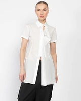 U-Shirt With Cloth On Left