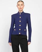 2 Pocket Vichy Cardigan