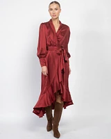 Silk Wrap Dress