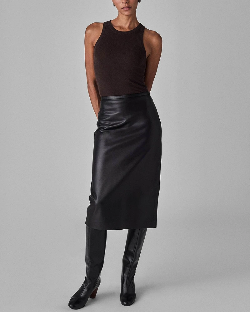 Leather Pencil Skirt