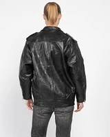 Elongated Moto Jacket