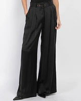 Silk Tuck Trousers