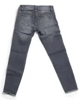 Frayed Hem Skinny Jeans