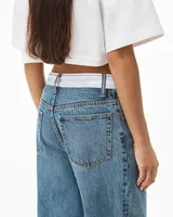 Logo Mid-Rise Jeans