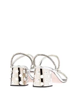 Metallic Strap Sandals