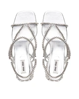 Metallic Strap Sandals