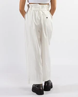 Paper Bag Cropped Pants