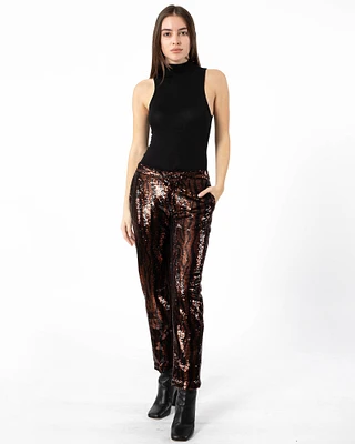 Sequin Chinos