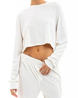 Long Sleeve Cropped T-Shirt