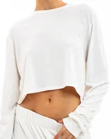 Long Sleeve Cropped T-Shirt