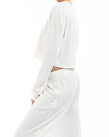 Long Sleeve Cropped T-Shirt