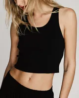 Cropped Scoop Tank Top