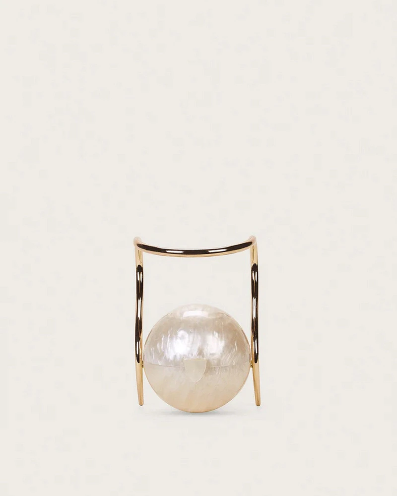 Pearl Top Handle Bag