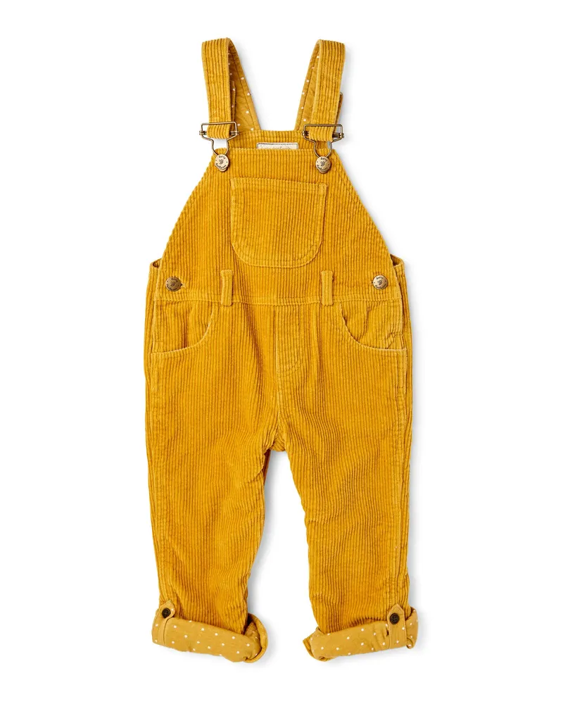 Ochre Corduroy Overalls