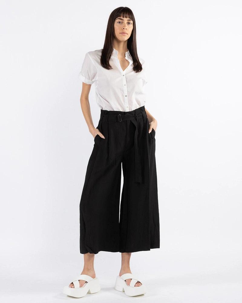 Wide Leg Belted Pants