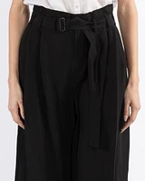 Wide Leg Belted Pants