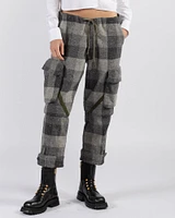 Graphite Check Cargo Pants