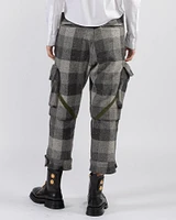 Graphite Check Cargo Pants