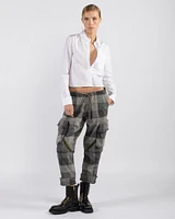 Graphite Check Cargo Pants