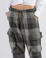 Graphite Check Cargo Pants