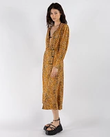 Printed Crepe Dress