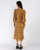 Printed Crepe Dress