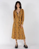 Printed Crepe Dress