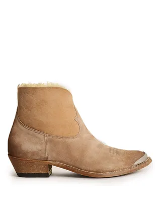 Young Suede Shearling Boots