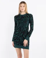 Animal Sweater Dress