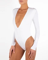 Long Sleeve V-Neck Bodysuit