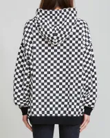 Oversized Check Hoodie