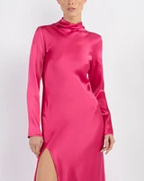 Satin Neck Dress