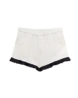 Silk Ruffle Shorts