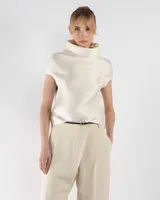 Turtleneck Silk Blouse