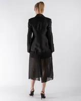 See-Through Silk Coat