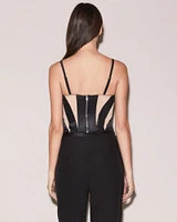 Silk & Mesh Bustier