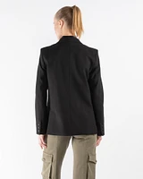 Boyfriend Blazer With Zipper