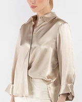 Boyfriend Silk Shirt