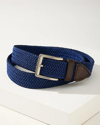 Two-Tone Stretch Webbed Belt