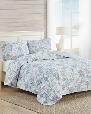 Beach Bliss 2-Piece Twin Quilt Set