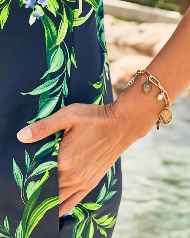 Waikiki Hibiscus Enamel Bangle Bracelet