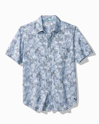 Big & Tall San Lucio Brushstroke Flora IslandZone® Stretch Short-Sleeve Shirt